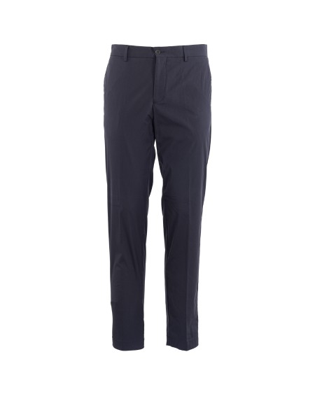 Shop GERMANO  Trousers: Germano cotton blend trousers.
Button and zip closure.
America and welt pockets.
Regular fit.
Composition: 75% Cotton, 21% Polyamide, 4% Elastane.
Made in Italy.. 8806 GCG -0202